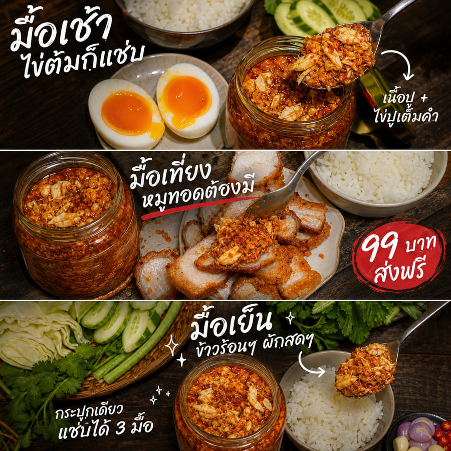 อาหารโฮมเมด-เดลิเวอรี่ — ตัวอย่างคอนเทนต์